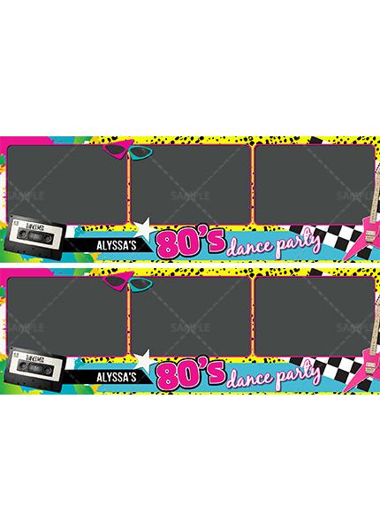 80's Throwback - 3UP Photo Strip