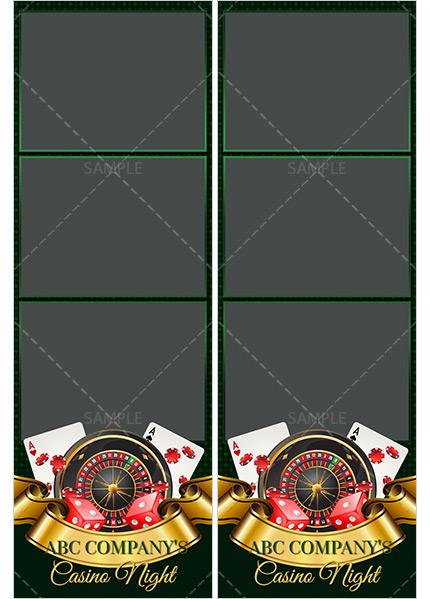 Casino Night - 3UP Photo Strips